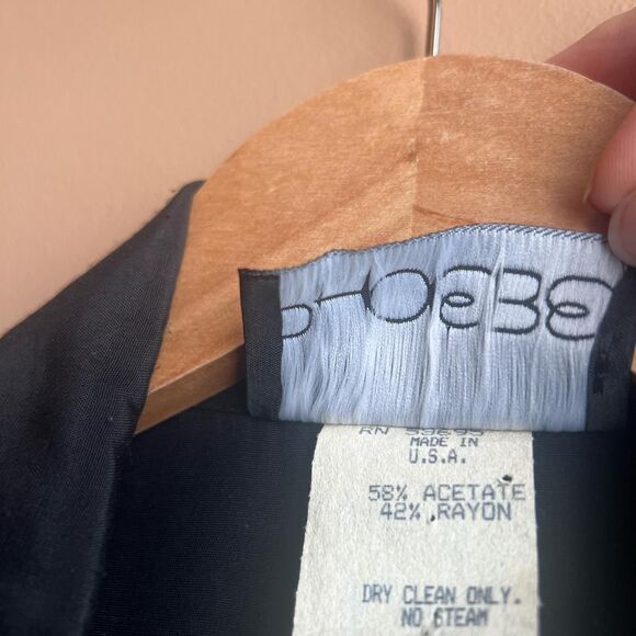 Vintage 80's/90's Black Made In USA Women's Black Long Sleeve Jumpsuit - Picture 8 of 9